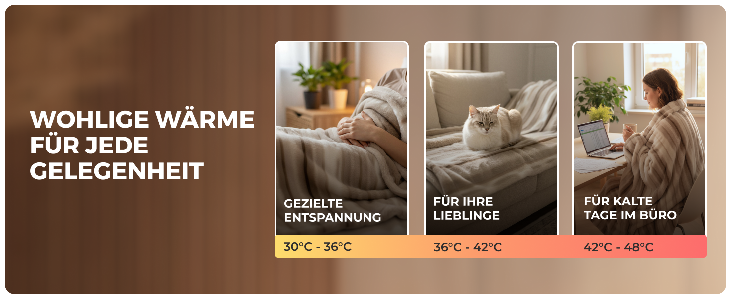 Інфрачервона електроковдра BR Bringer® Affogato, 200 x 180 см, для обігріву