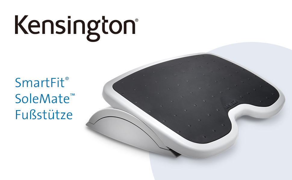 Підніжка для ніг Kensington SoleSaver, регульована по висоті, сіра, 56152. Зручна для підтримки правильної постави та зняття напруги з хребта. 6 кутів нахилу.