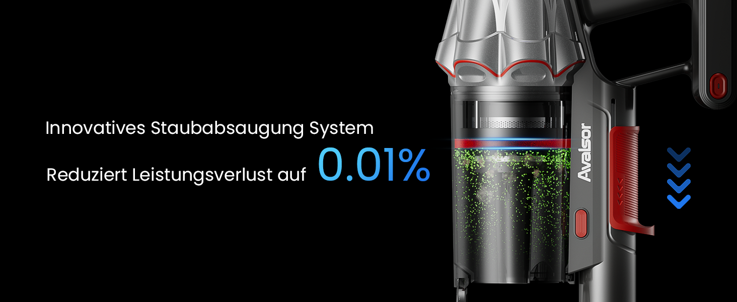 Бездротовий акумуляторний пилосос 48000Pa/580W/65Min, об'єм 1,8L, з функцією від'єднання пилу, антизаплутана щітка, 8-ступенева фільтрація. Підходить для килимів, шерсті тварин та твердих поверхонь. Колір: блакитний