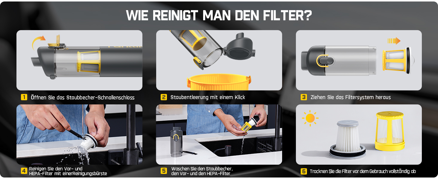 Акумуляторний автомобільний пилотяг Fanttik Slim V8 APEX, портативний ручний міні-пилотяг 4-в-1 RobustClean™, потужність 19000 Па/45 AW, 2 режими всмоктування, для авто, офісу та клавіатур (Сірий)