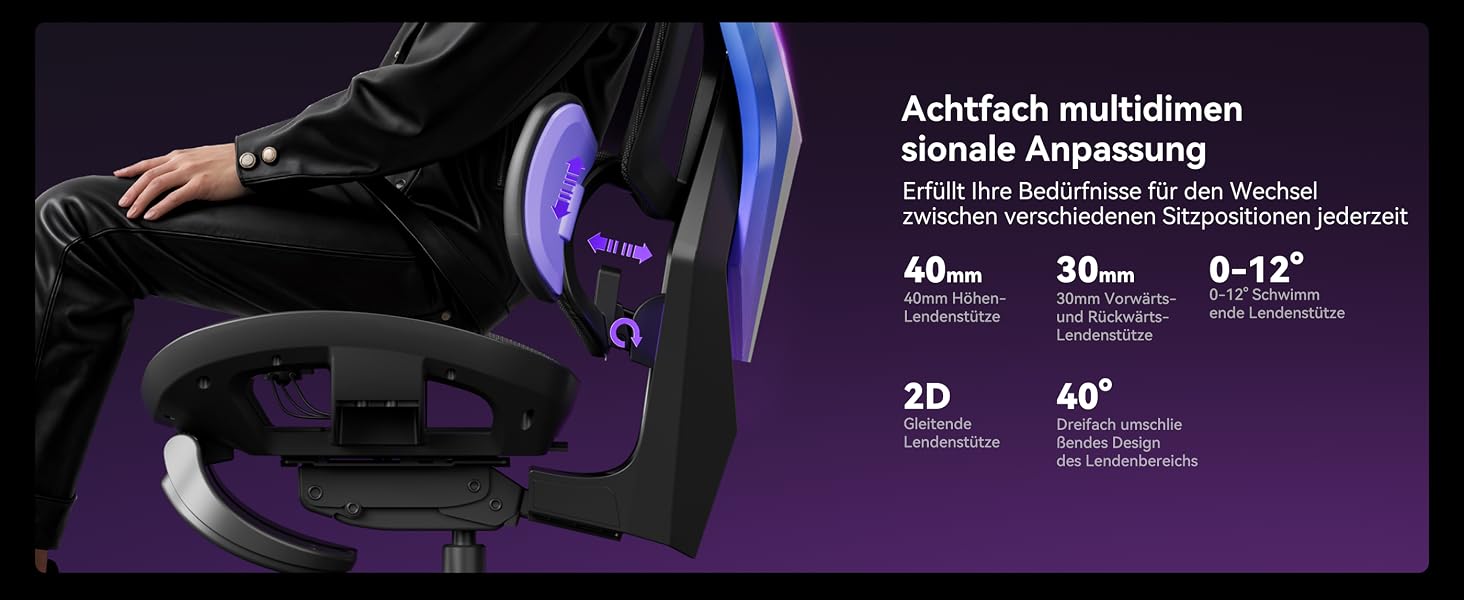 Ігрове крісло AutoFull G7 2.0 з підігрівом, охолодженням та RGB-підсвіткою