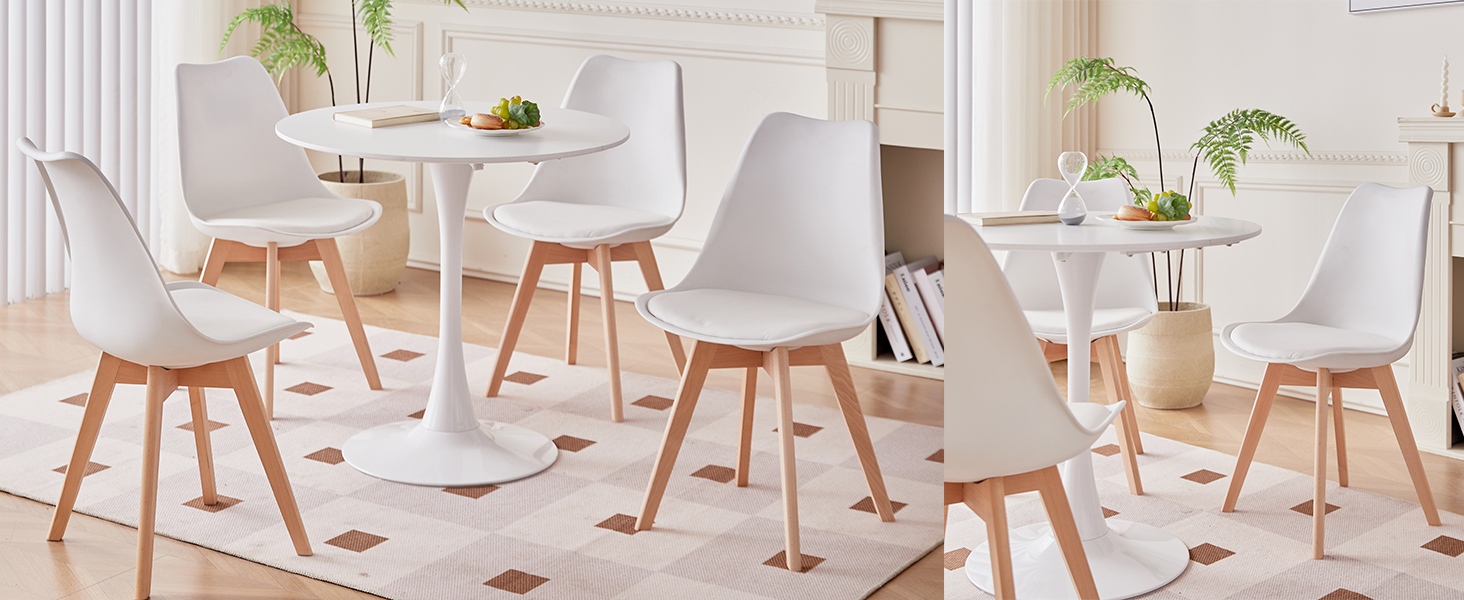 Стільці для їдальні GrandCA HOME, дерев'яні, з масиву бука, в стилі ретро, 6 шт.