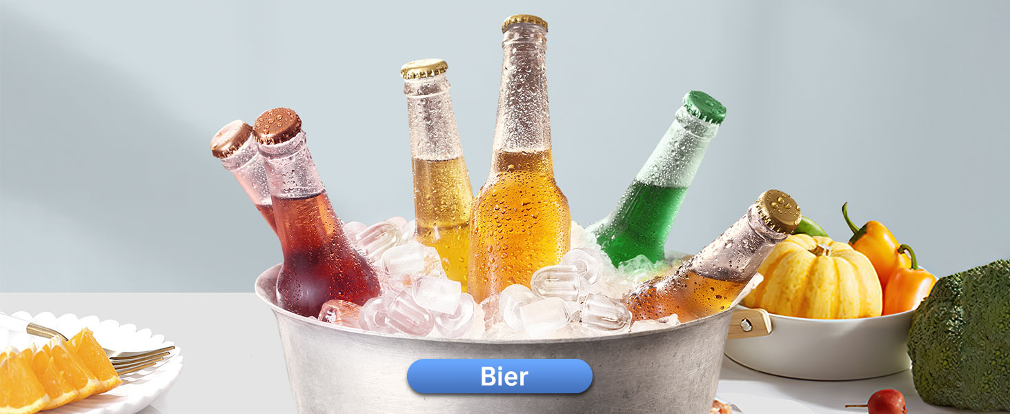 Льодогенератор WIE Kleine 1.3л для дому, офісу, бару - швидке виробництво льоду (9 кубиків за 6 хв), самоочищення, чорний