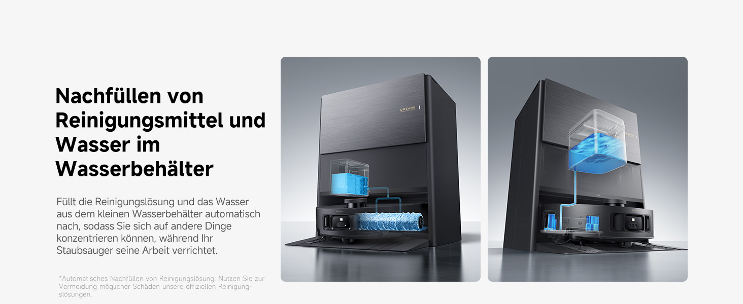 Робот-пилосос Dreame Aqua10 Roller: потужність 30000Pa, самоочищення, автоматичне випорожнення, керування голосом, чорний