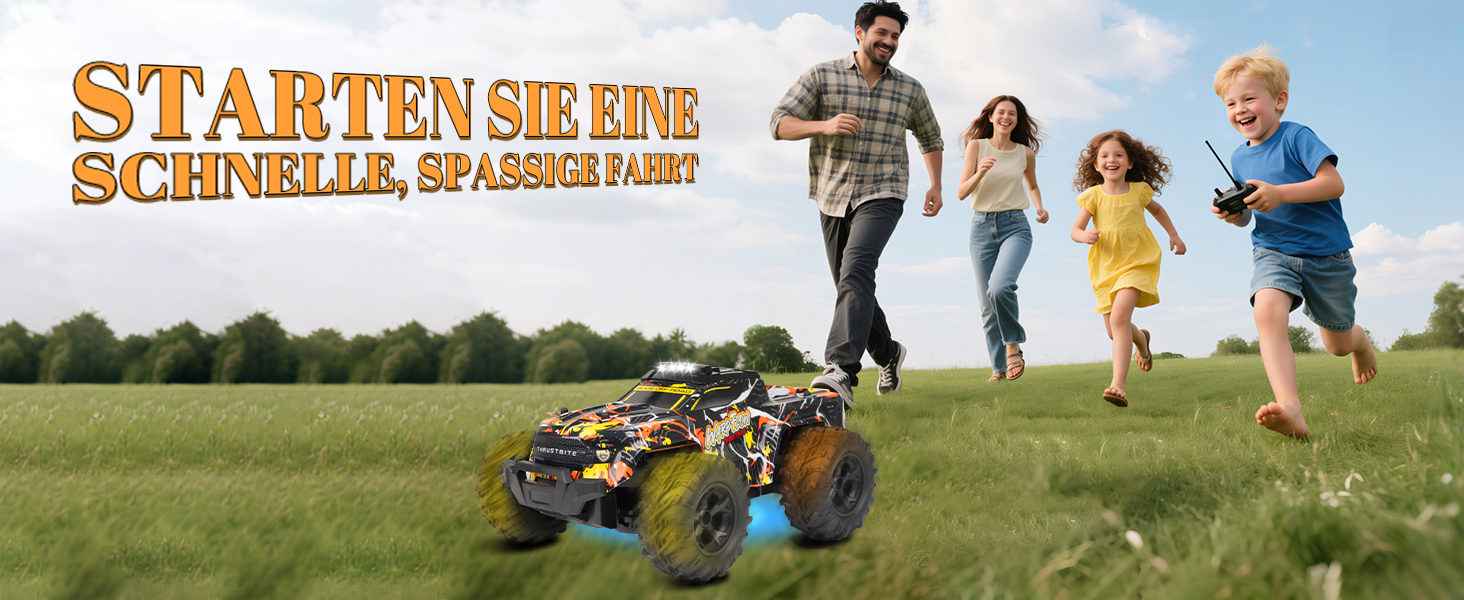 RC Автомобіль 1:18 Gelb - Швидкісний позашляховик 2.4GHz з LED, 25 км/год, 2 акумулятори для хлопчиків від 3 років