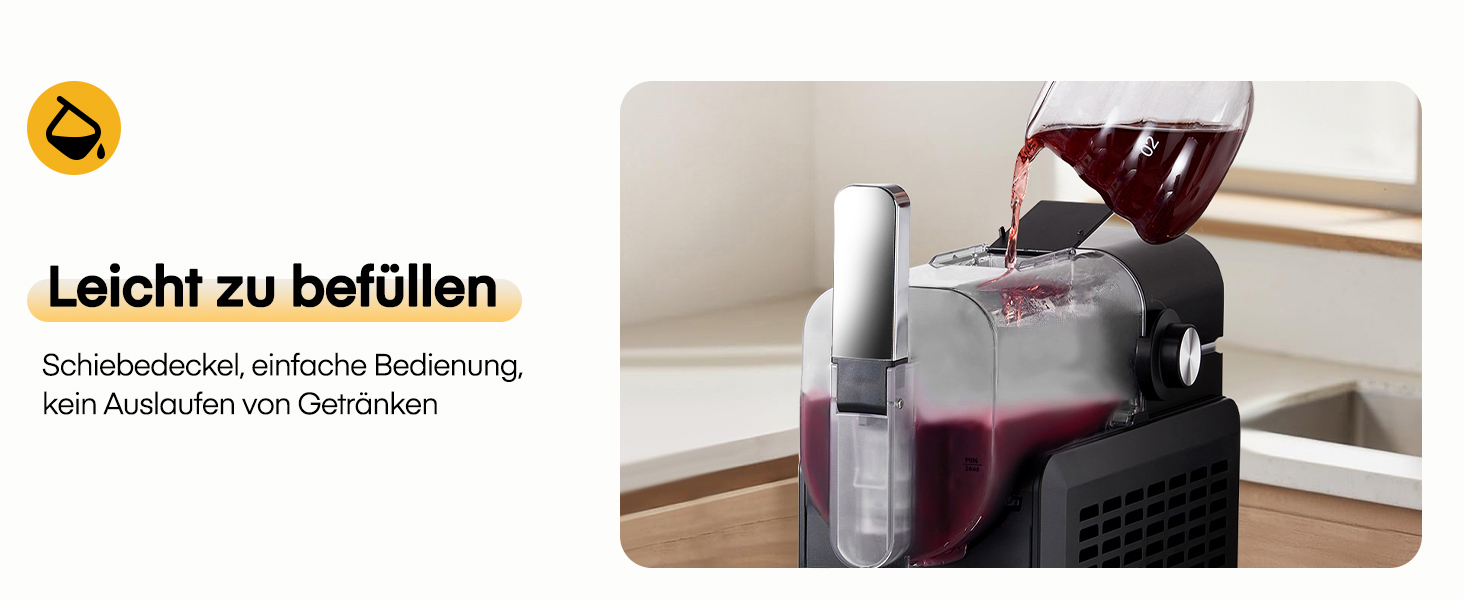 Машина для приготування сляш та коктейлів 2L, 5-в-1, Quickfreeze Technology, для дому