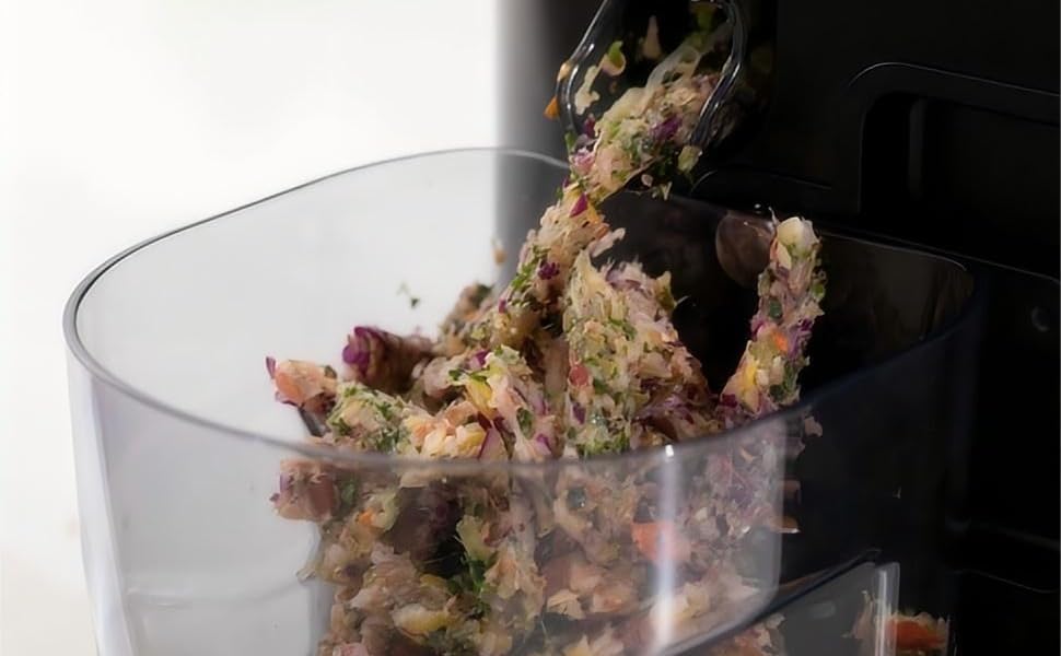 TUUMIIST Шнековий соковитискач XXL, 150 мм, 3 л, для сім'ї, 99% вижимка, BPA-free, REV Anti-Blockier System, чорний