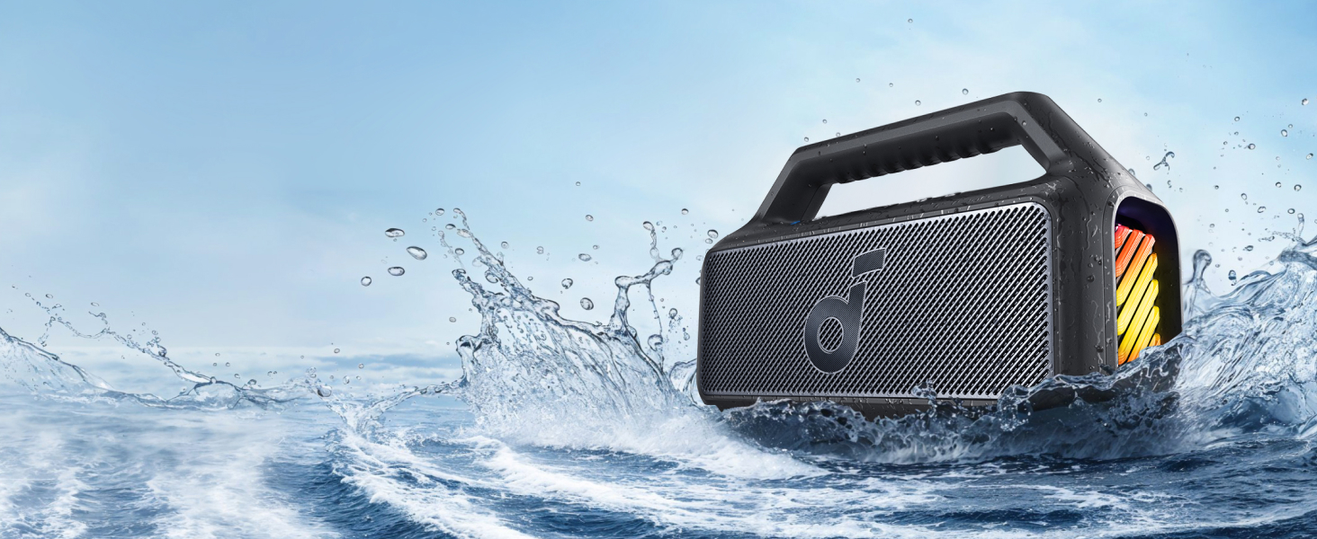 Портативна Bluetooth колонка Anker SoundCore 2 - потужний звук, глибокий бас, 24 години роботи, водонепроникність IPX7, для iPhone, Galaxy та інших пристроїв (Чорний)