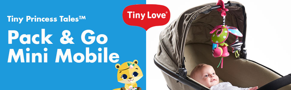 Мініатюрний мобільний телефон Tiny Love Mini для немовлят з великим затискачем для подорожей, з 4 ігровими можливостями, яким можна користуватися з народження, 3333111341 (крихітна принцеса)