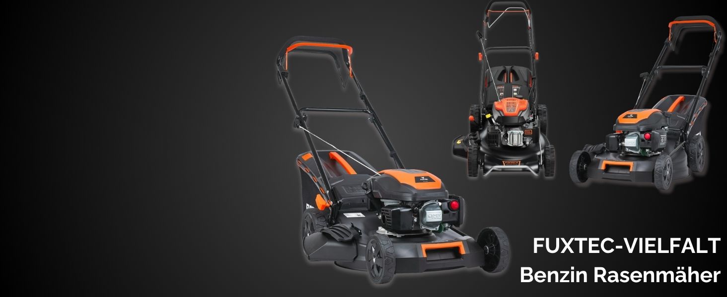 Бензиновий газонокосарка FUXTEC FX-RM5196 4в1 з Edge-Cut, самохідний, 51 см, 170 ccm, 60л травоспікач