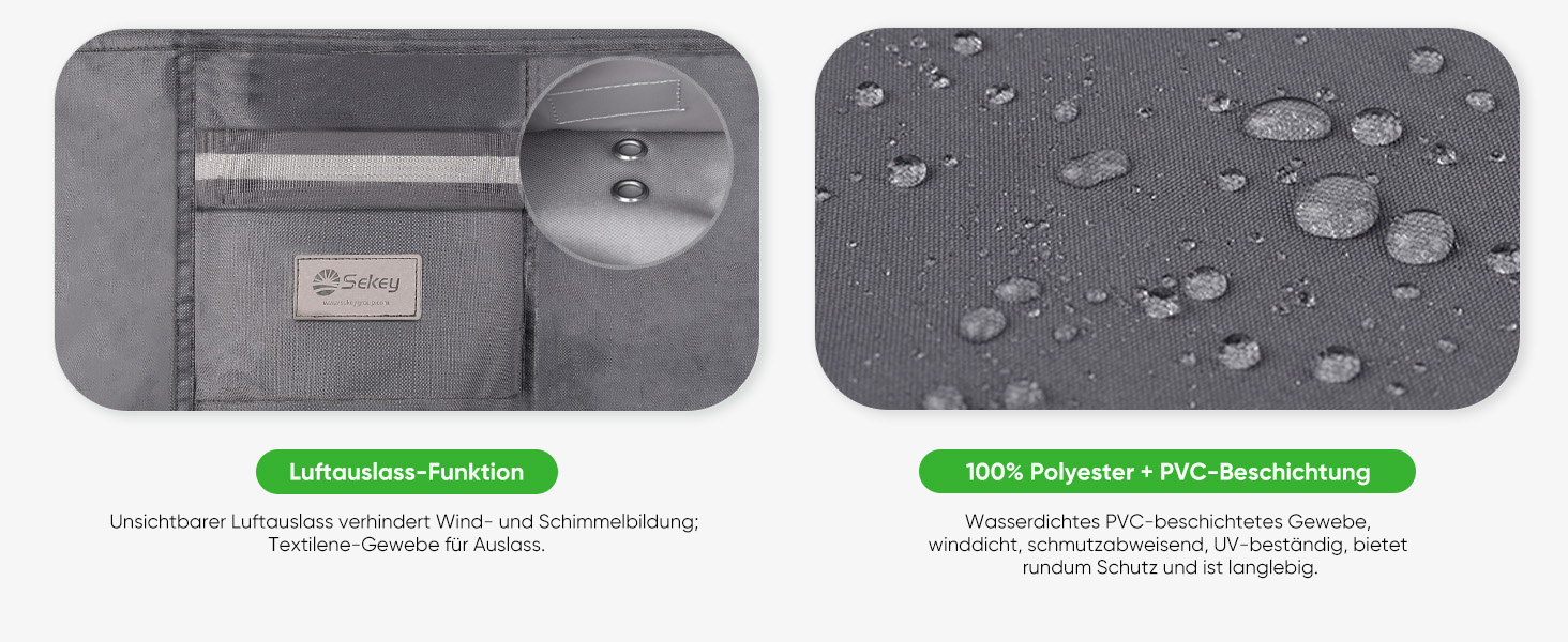 Захисний чохол для парасольки від сонця, сірий (220 x 30/50 см)