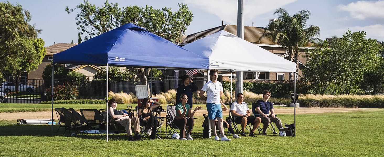 Павільйон CROWN SHADES 3x3: Водостійкий, стабільний, зимостійкий, захист від сонця UV 50+, для кемпінгу, саду та відпочинку. Сірий в клітинку.