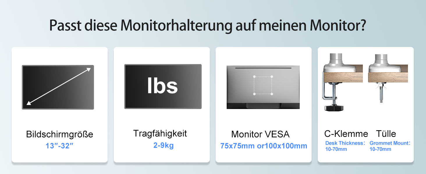 Кріплення для монітора Suptek MD01A: газ-амортизатор, 13-32