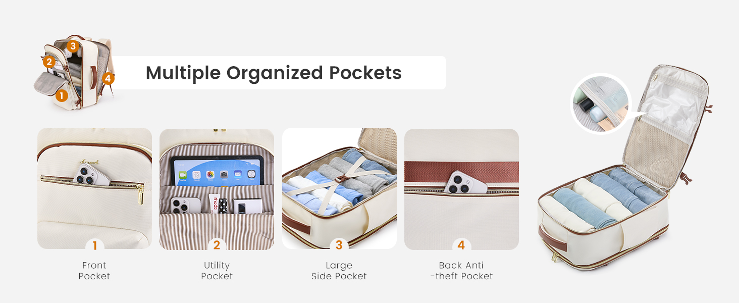 Чорний дорожній рюкзак OVEVOOK для ноутбука 17.3