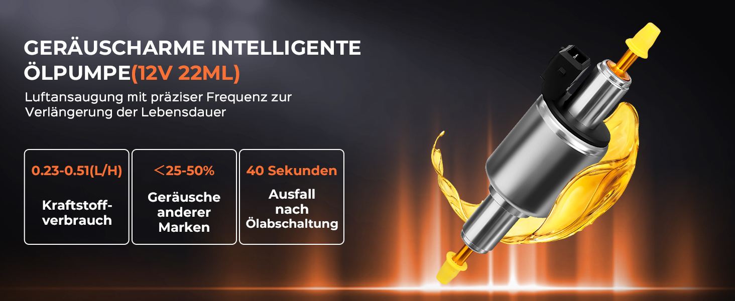Дизельний обігрівач 8kW, 12V/24V з пультом керування та додатком, для авто, RV, човнів, вантажівок, з LCD-дисплеєм та шумопоглиначем