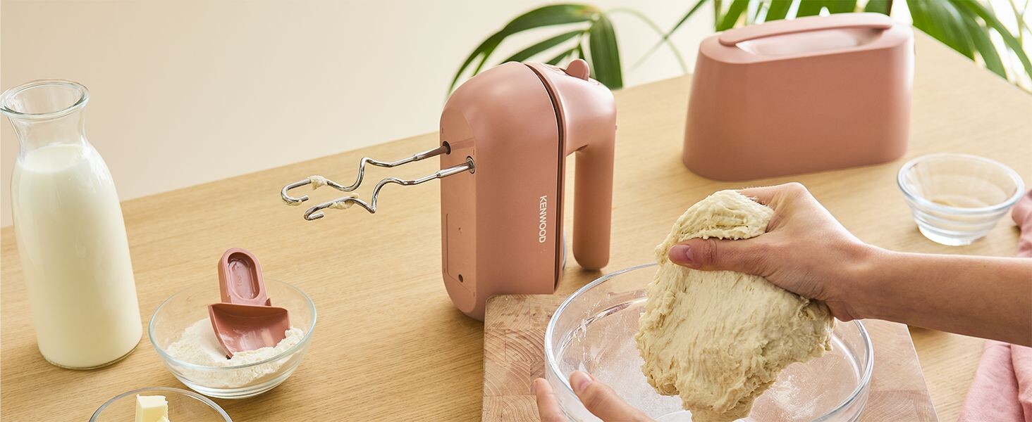 Міксер Kenwood QuickMix Go HMP40.000RD, ручний, 350W, червоний, з набором аксесуарів