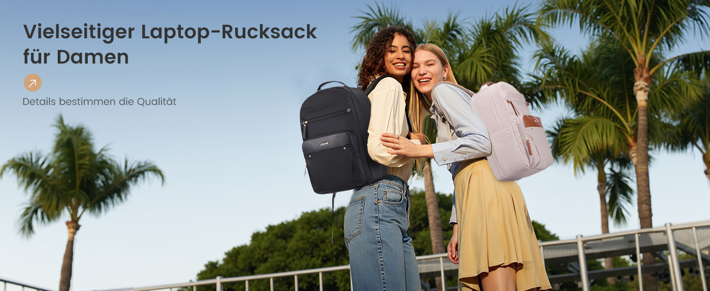 LOVEVOOK Рюкзак для ноутбука, чорний, 15.6 дюймів: водонепроникний, для роботи, навчання, подорожей