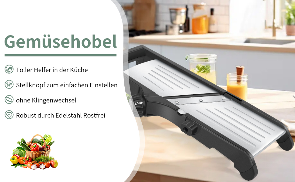 Мандоліновий ніж, 7-в-1, набір для нарізки овочів: овочерізка, тертка для картоплі, цибулі, огірків, капусти, рукавички та щітка для чищення