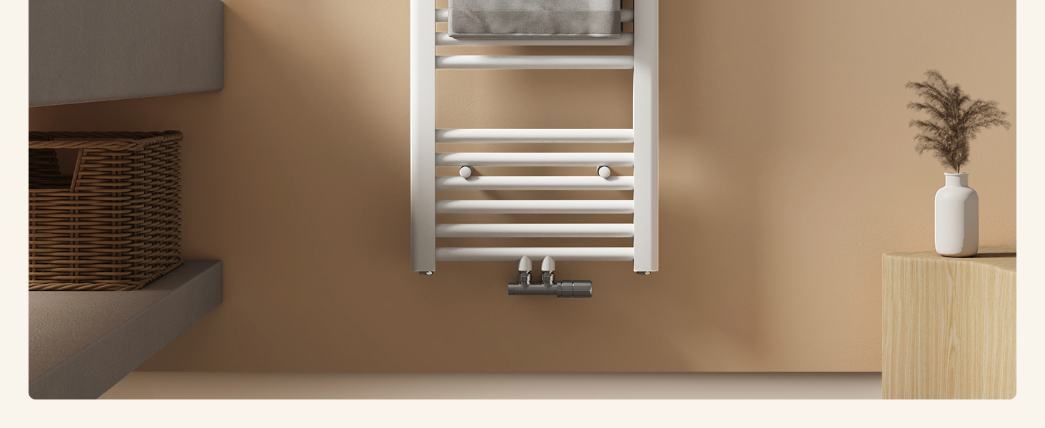 Рушникосушарка EMKE Badheizkörper 1000x400 мм, біла, 356W