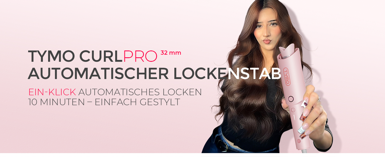 Автоматичний локон TYMO CURLPRO - локон для створення хвиль, діаметр 25 мм, 3 температурні режими, захист від перегріву