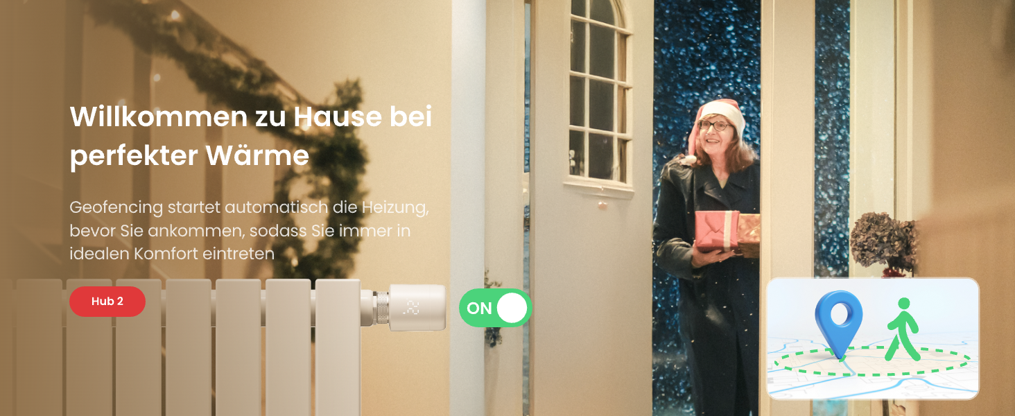 SwitchBot Розумний термостат на радіатор Bluetooth з керуванням через додаток та таймером, енергозбереження, сумісний з Alexa, Apple HomeKit та Home Assistant (потрібен Hub)