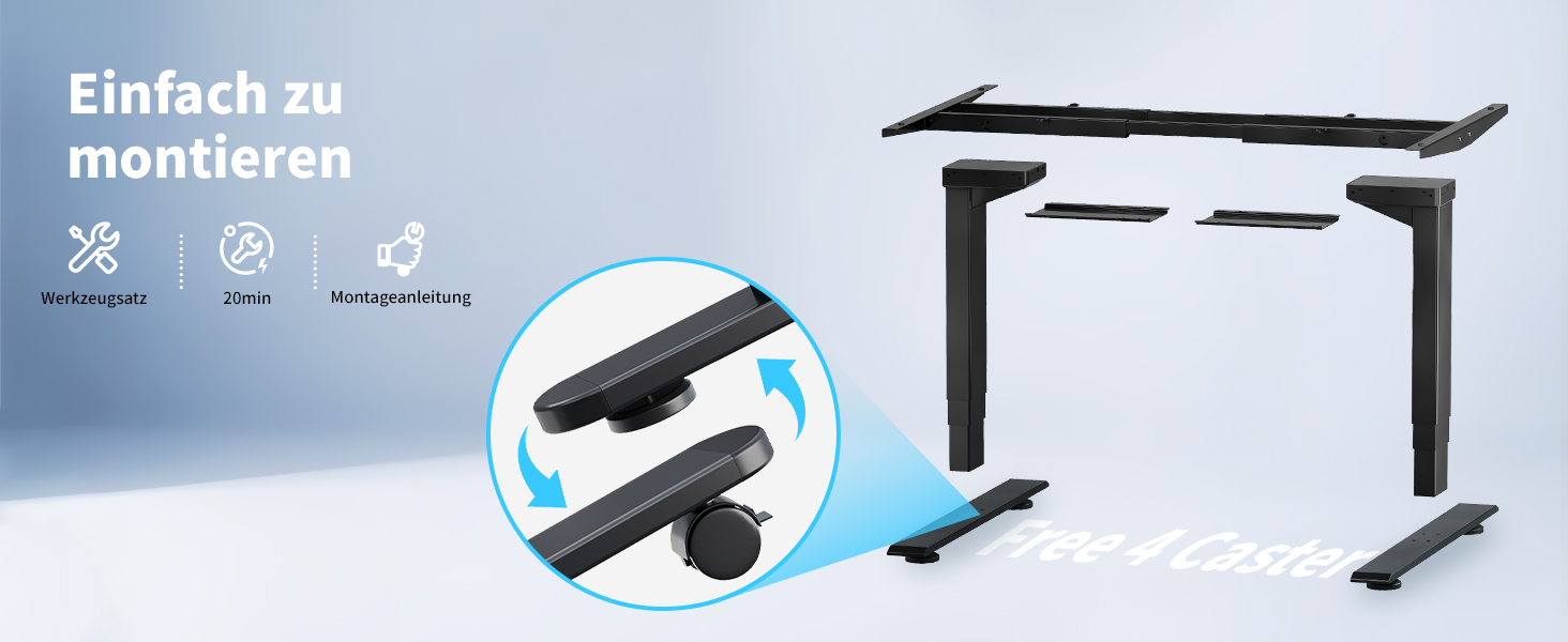 Електричний стіл MAIDeSITe T2 Pro Plus (Чорний) з регулюванням висоти, 2 мотори, 4 пам'яті, нагадування про зміну положення