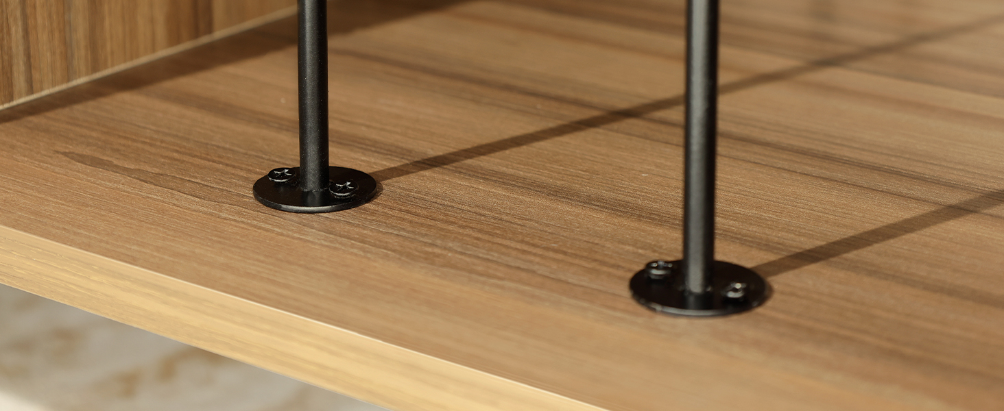 Стіл для програвача, стійка для програвача середини століття з місцем для зберігання до 350+ платівок, шафа для вінілових платівок з регульованими полицями, горіх