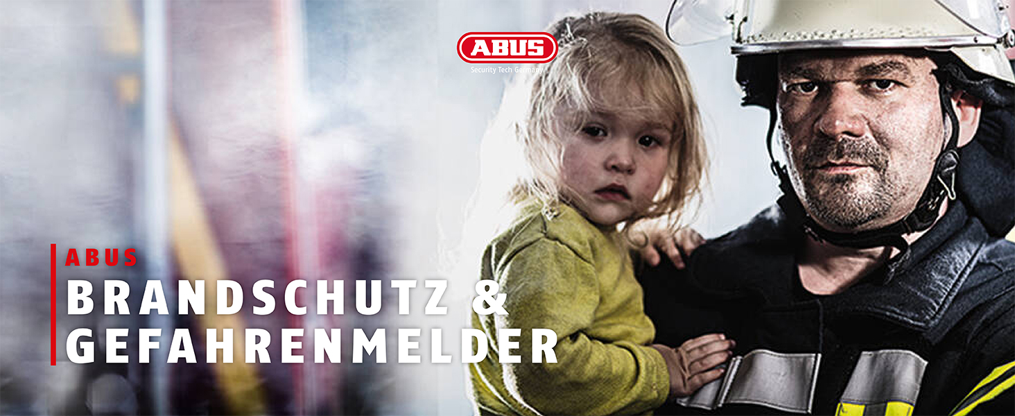 Датчик диму ABUS RWM160 з батареєю на 10 років - сертифікований Q-Label та DIN EN 14604 - приглушене світло вночі - білий (упаковка 5 шт.)