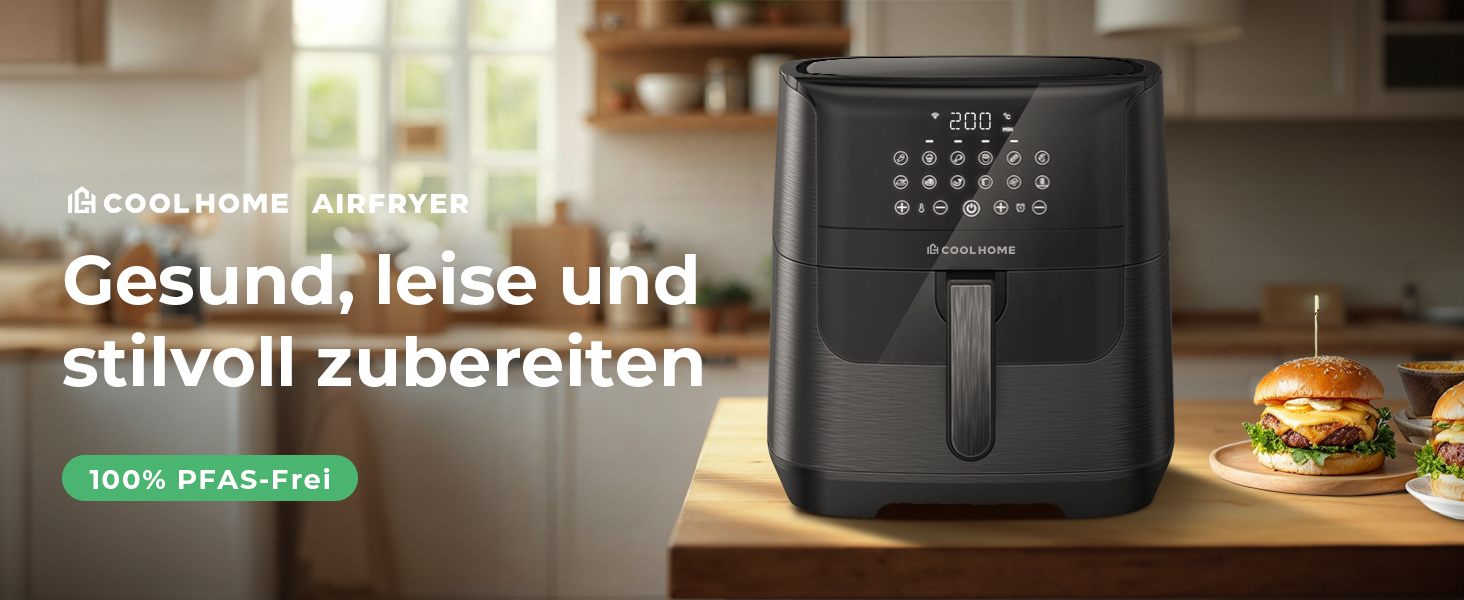 Аерофритюрниця AF23 Airfryer XXL Deluxe, 6.5 л, з керамічним покриттям, чорна