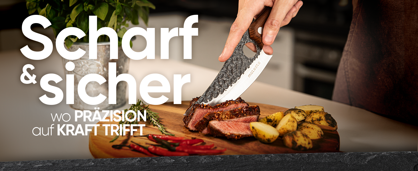 Ніж кухарський Matsato 15 см - оригінальний кухонний ніж для нарізання та подрібнення