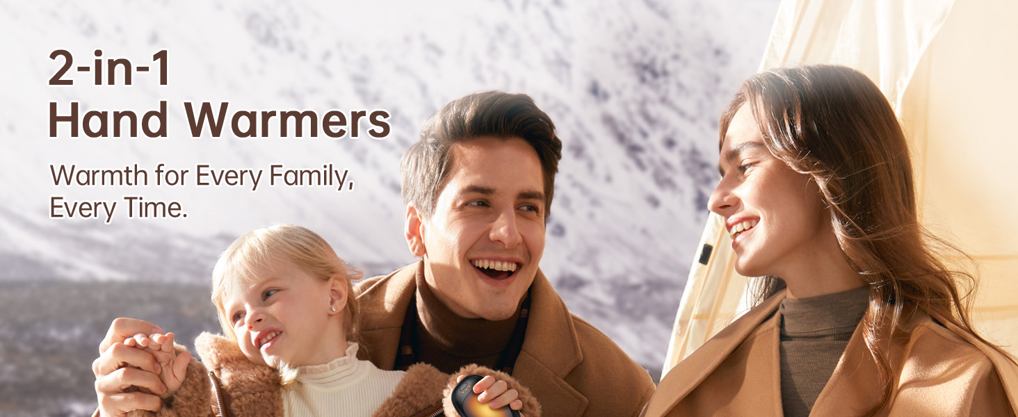 Jonwall Електричні грілки для рук, перезаряджувані, 2 шт. у наборі, USB, портативні, 3 рівні нагріву, для кемпінгу, полювання, гольфу, подарунок для жінок та чоловіків (сірі)