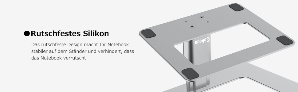 Підставка для ноутбука GOKEDA: ергономічна, регульована, з алюмінію, 11-17 дюймів