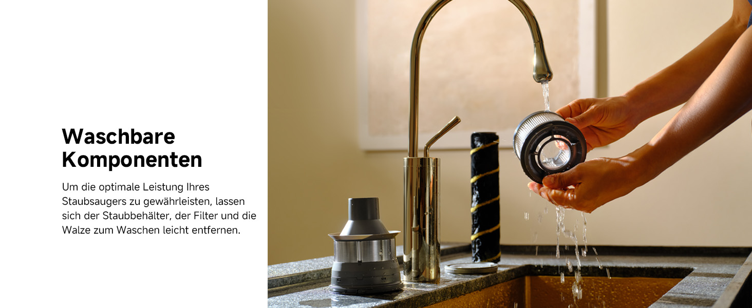 Бездротовий пилосос Dreame, 190AW, 90 хвилин роботи, LED-дисплей, синій LED, для дому, видалення шерсті тварин, килими (R30)