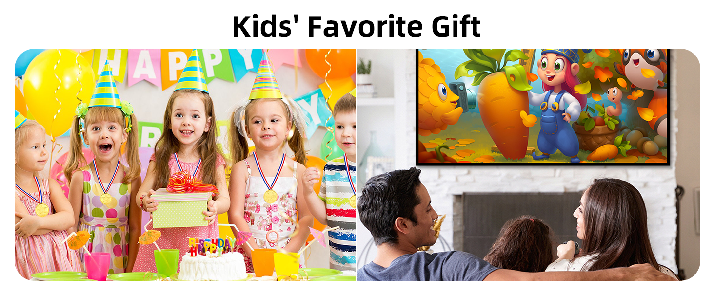 Портативний проєктор Mini Beamer YG300Plus: LED Pico проєктор для дому та на вулицю з HDMI, USB, Type-C та пультом дистанційного керування