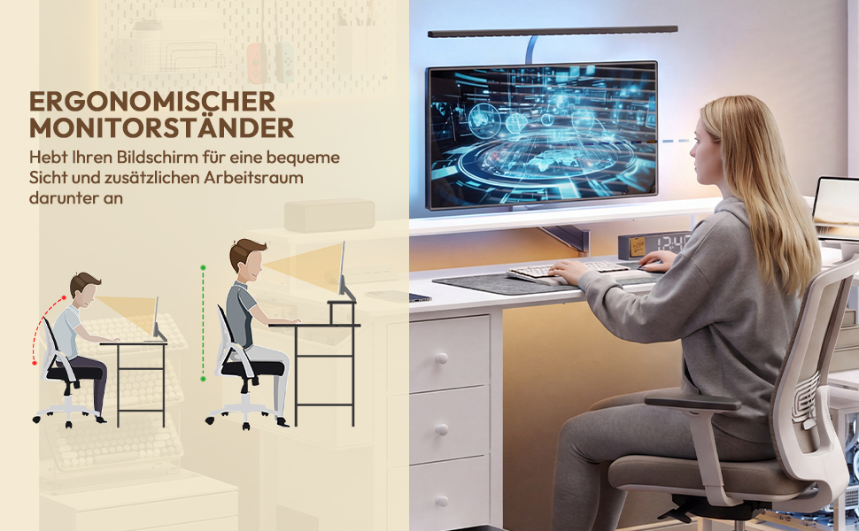 Кутовий стіл Yaheetech L-подібний з розетками, 120 x 68 см, білий. Ігровий стіл з кріпленням для монітора, 4 шухлядами, 2 полицями та кишенькою для зберігання. Для дому та офісу.