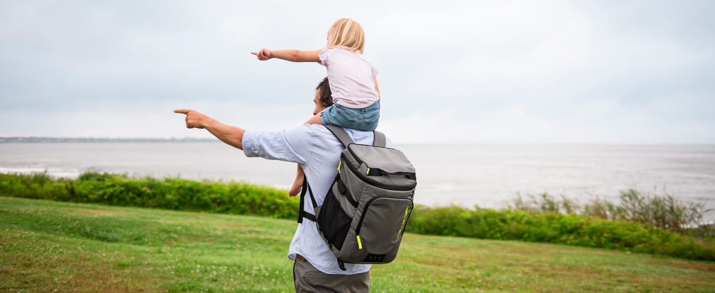 SPARTER Рюкзак-холодильник на 33/49 доз, ізольований терморюкзак, вологостійкий, легкий, для пляжу, подорожей, кемпінгу, обід (Оранжевий)