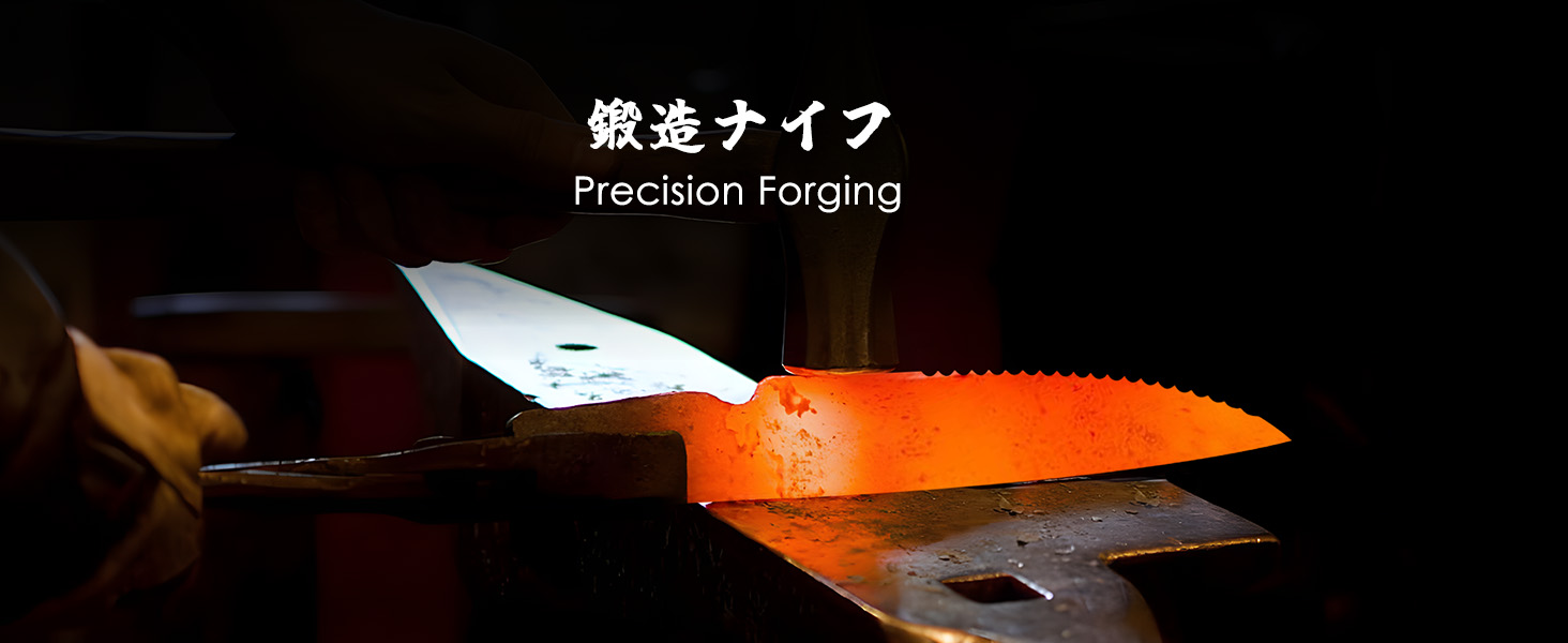 Японський ніж для кухні SHAN ZU з порошкової сталі, професійний ніж шеф-кухаря з високим вмістом вуглецю, з ергономічною ручкою з паккавуда (набір з 6 ножів для стейку, 11.5 см)