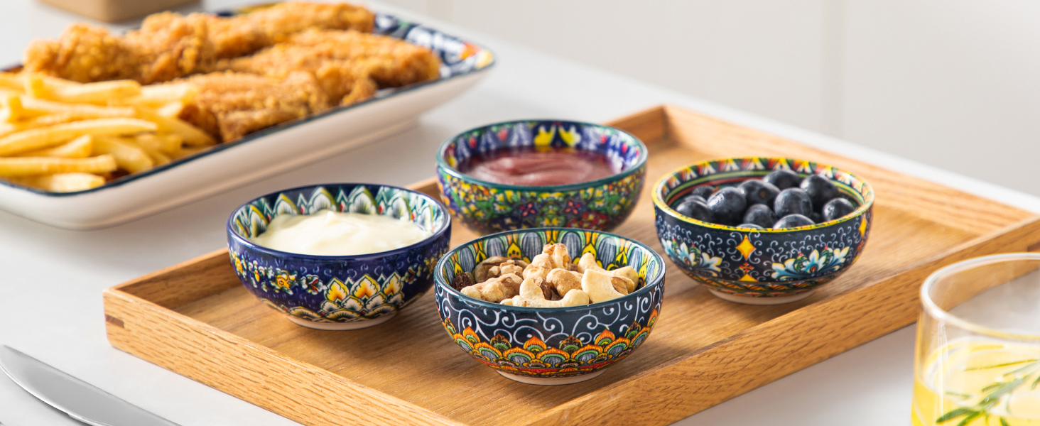 Набір кавових чашок Vancasso 6 шт. SIMI, 360 мл, порцеляна, чайний сервіз на 6 осіб (6 салатників)