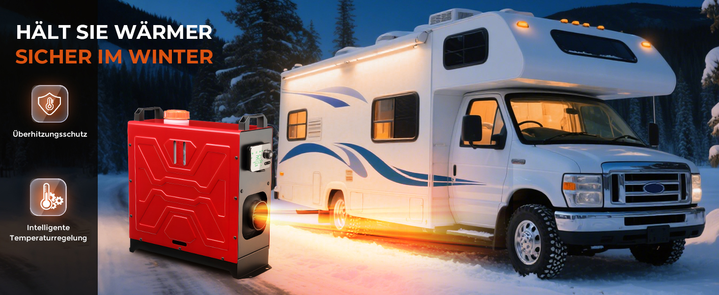 Дизельний опалювач 8kW з дистанційним керуванням та LCD-дисплеєм для авто, дому, RV, човнів та вантажівок