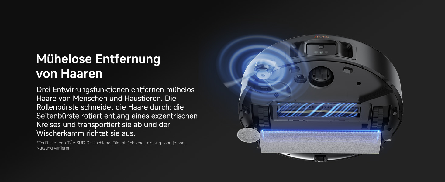 Робот-пилосос Mova Z50 Ultra з функцією миття підлоги, 19000 Па, 18N тиск, Lift-Mop, щітка, Tricut, DToF+RGB AI-уникнення перешкод, 75°C гаряча вода, самоочищення, авто-злив/поповнення