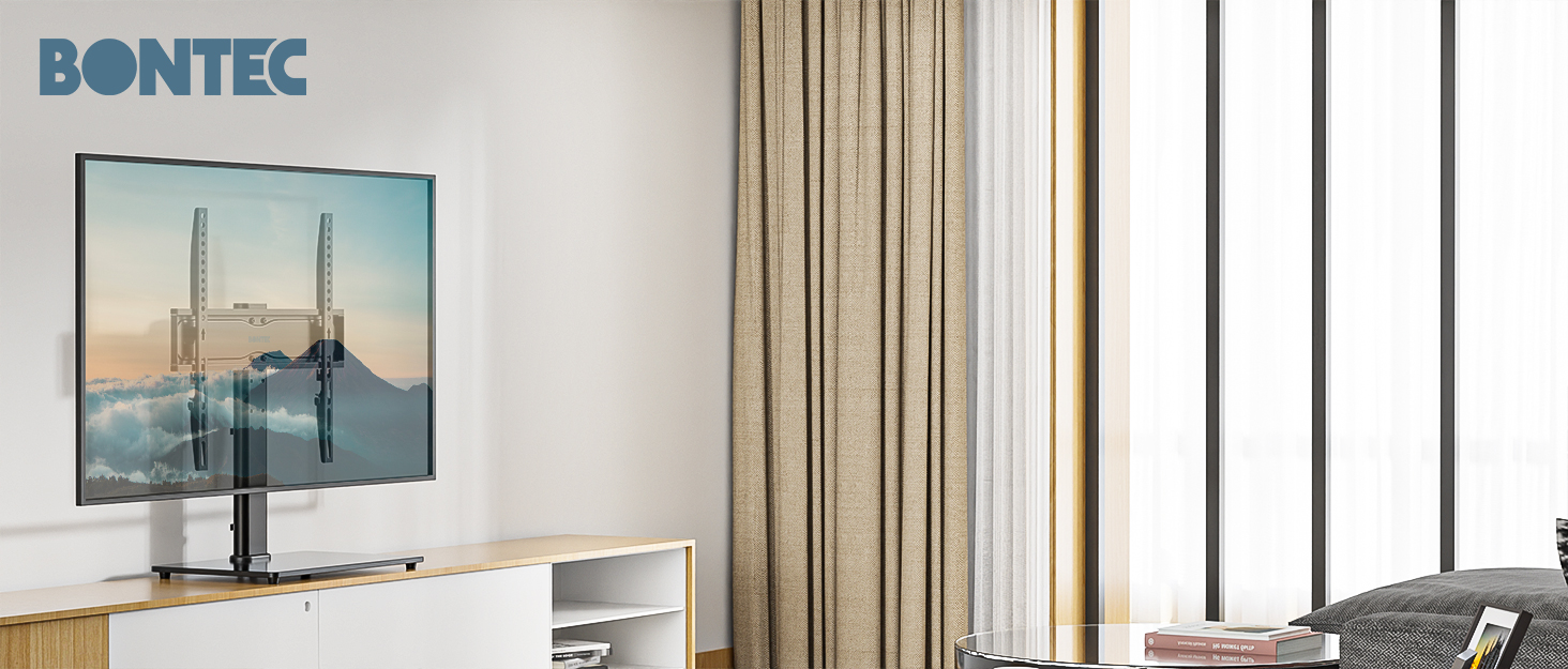 Мобільна стійка для телевізора BONTEC з колесами 32-85