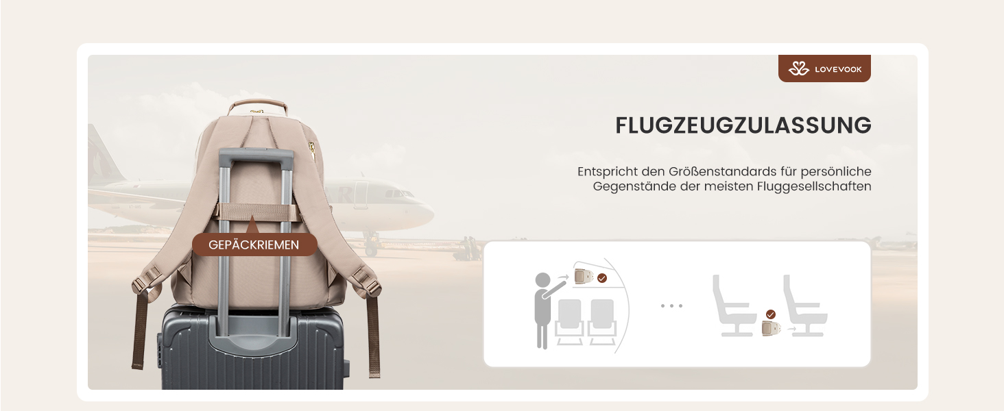 LOVEVOOK Рюкзак для жінок, 15.6