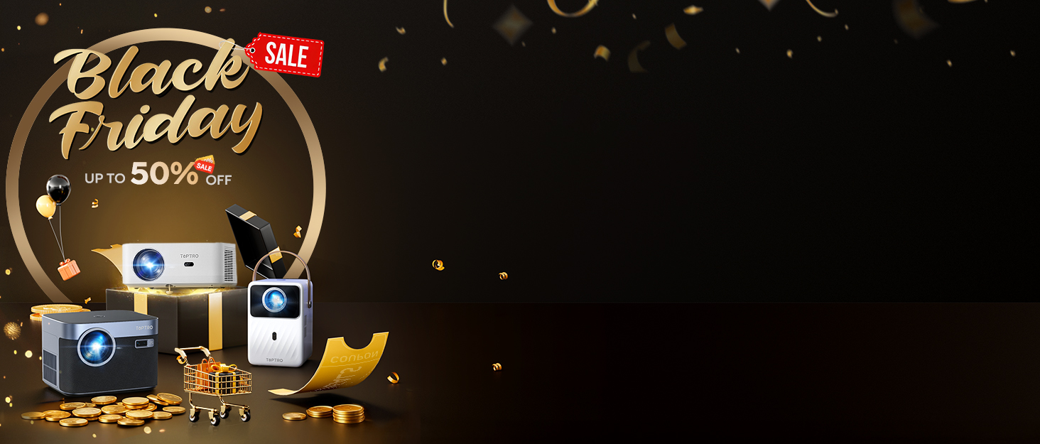 Проектор Toptro Mini Beamer: 1080P Full HD, Android TV, WiFi, Bluetooth, 300 ANSI, Зовнішній, Компактний, з Електричним Фокусом