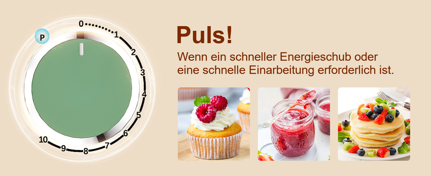 Кухонна машина-міксер Facelle 1500W з великою чашею 5.5/4.5л, 10+ програм, тиха робота, набір насадок (зелено-сірий)