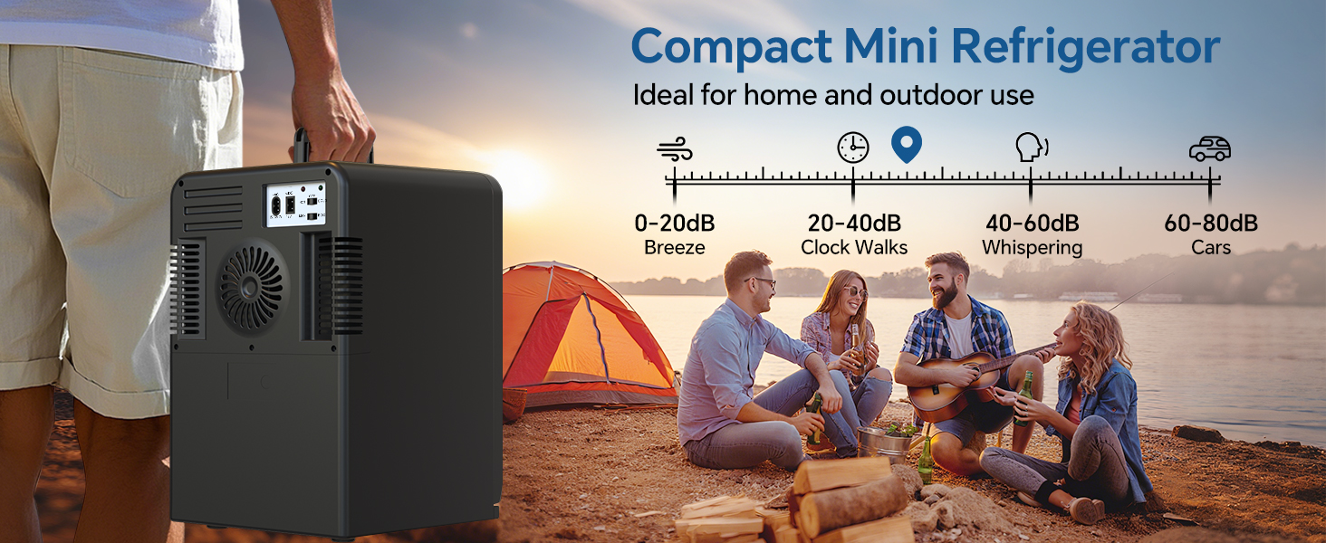 Автомобільний міні-холодильник 2 в 1 з функцією охолодження та підігріву, 15Л, 12V/220V для авто, дому та офісу, чорний