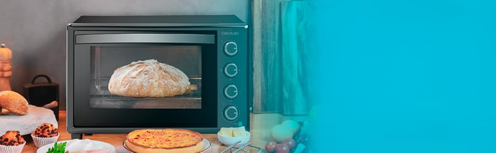 Конвекційна піч Cecotec 46 літрів Bake&Toast 4600 White Gyro. 2000 Вт, внутрішнє освітлення, 12 функцій, до 230°C, подвійне скло, з поворотним шампуром, білий (чорний, 60 л | 2200 Вт)