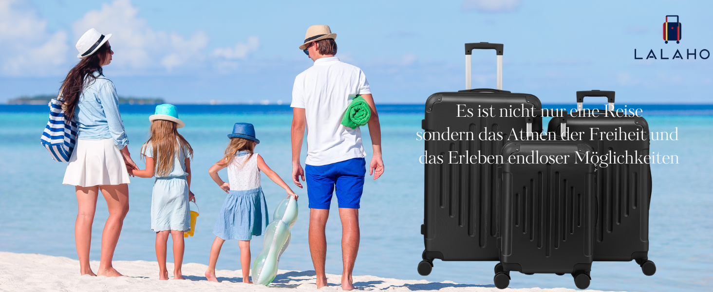 Набір валіз LALAHO 2 шт: велика та невелика, з косметичкою, з ABS пластику, телескопічний ручка, захист кутів, сірий