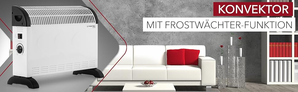 Електричний конвекторний обігрівач Trotec TCH 20 E – 2000 Вт