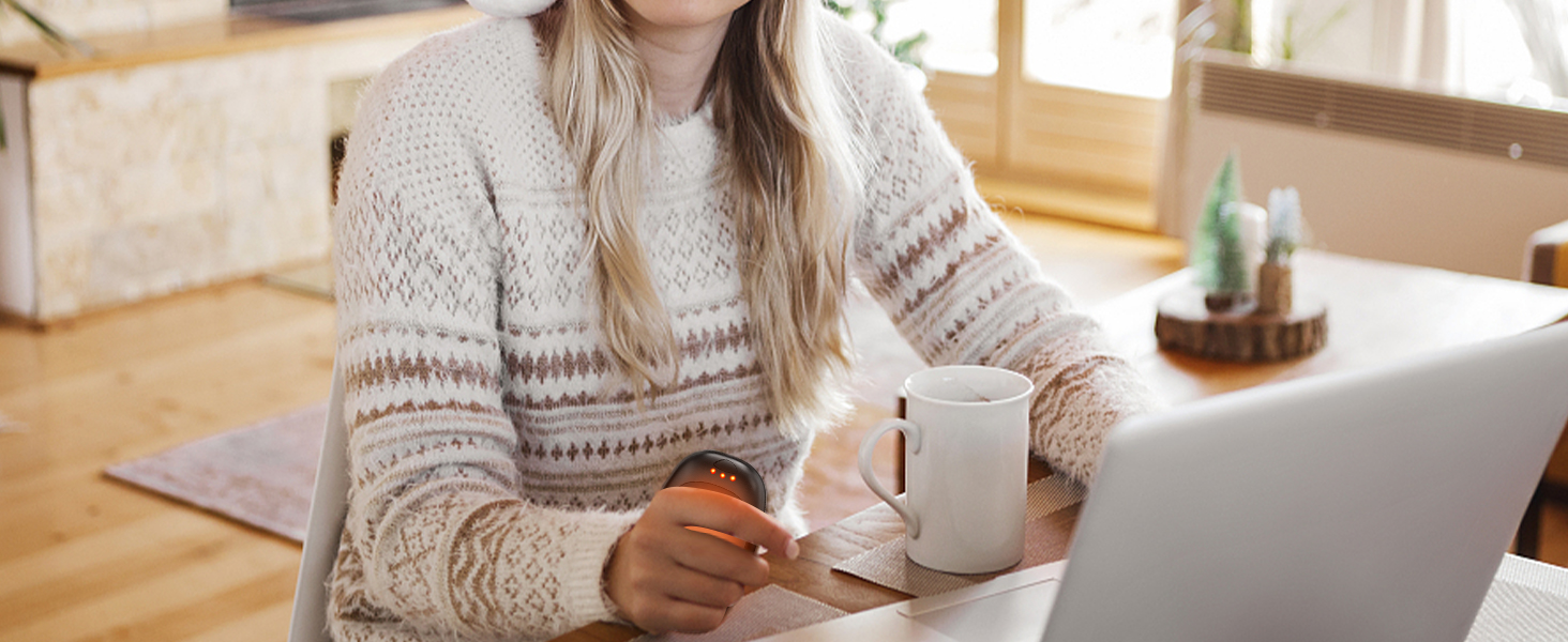 Електричні грілки для рук, 2 шт. - багаторазові, з 3 режимами нагріву, для дітей та дорослих, чорного кольору