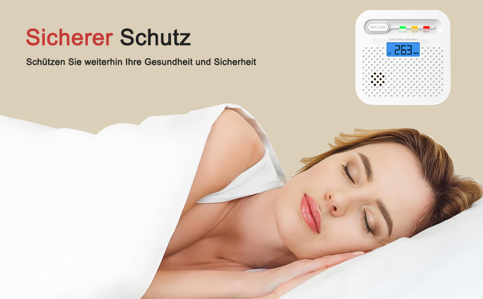Детектор чадного газу CO з цифровим дисплеєм, портативний, для дому, авто, офісу, ресторану, готелю, кухні, подорожей